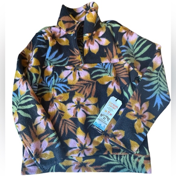 Billabong Boundary Mock Half-Zip Sweatshirt NWT Large - Picture 3 of 6